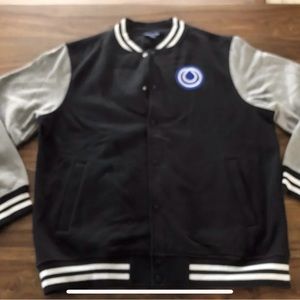 Monat gear varsity jacket coat black grey